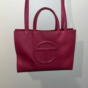Telfar medium shopping bag corned beef colour